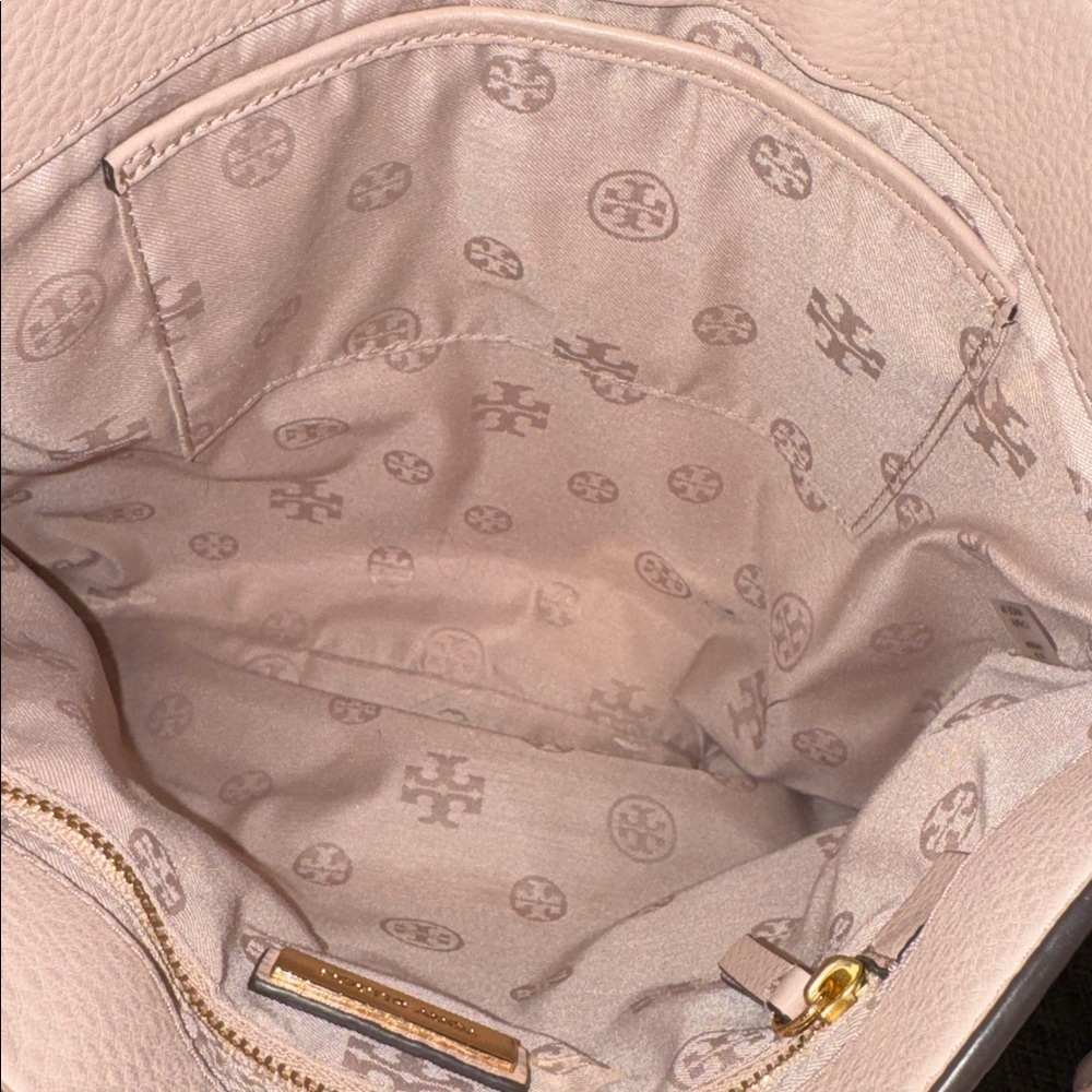 Tory Burch Marsden Swingpack Pink Blush Leather Gold Chain Convertible Crossbody - Picture 10 of 17